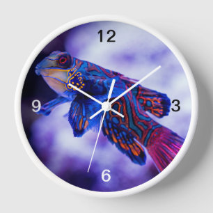 Mandarin Goby Fish Clock