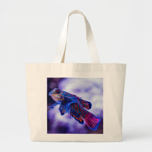 Mandarin Goby Fish Large Tote Bag