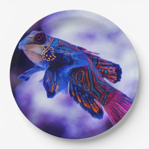 Mandarin Goby Fish Paper Plate