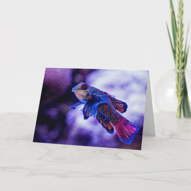 Mandarin Goby Fish Thank You Card (Front)