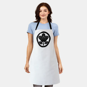 Mandarin orange in a circle apron
