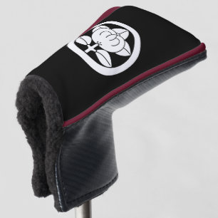 Mandarin orange in a circle golf head cover