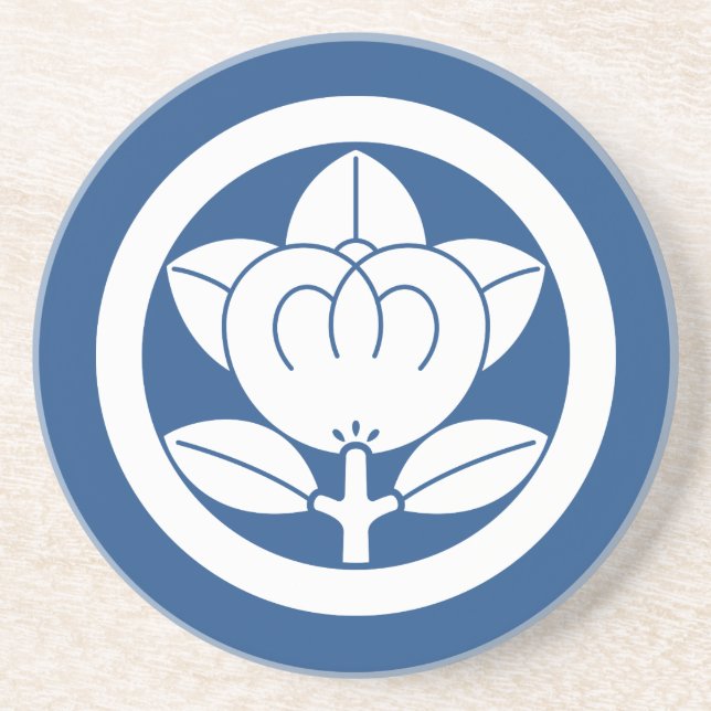 Mandarin orange in circle coaster (Front)