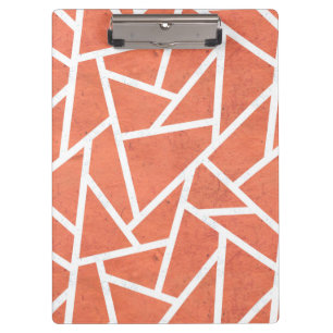 Mandarin orange mosaic pattern clipboard