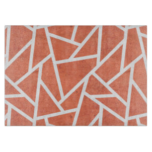 Mandarin orange mosaic pattern cutting board