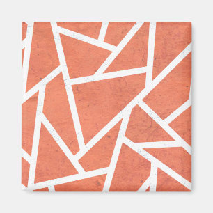 Mandarin orange mosaic pattern magnet