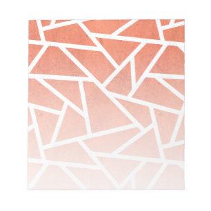Mandarin orange mosaic pattern notepad