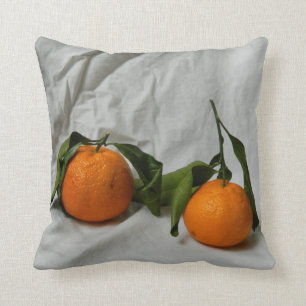 Mandarin Orange Throw Pillow