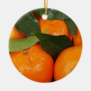 Mandarin Oranges Ceramic Tree Decoration
