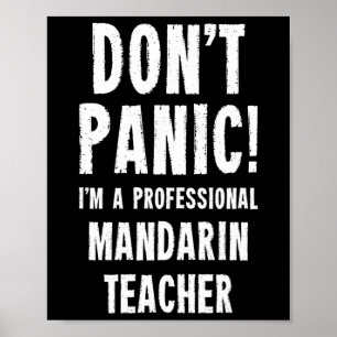 Mandarin Teacher  Poster