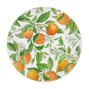 Mandarin: Tropical Colourful Pattern Cutting Board