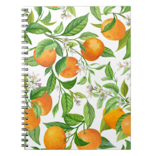 Mandarin: Tropical Colourful Pattern Notebook
