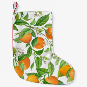 Mandarin: Tropical Colourful Pattern Small Christmas Stocking