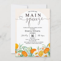 Mandarine Floral Arch Main Squeeze Bridal Shower