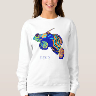 Mandarinfish cartoon illustration sweatshirt