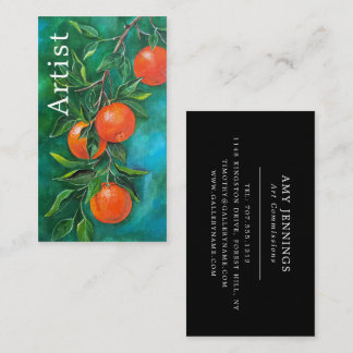 Mandarins on a Winter's Night by Alfred Fox Business Card