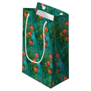 Mandarins on a Winter's Night by Alfred Fox Small Gift Bag