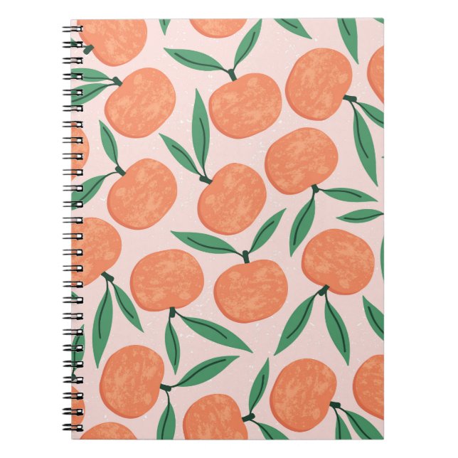 Mandarins vintage: repeating fruit texture. notebook (Front)