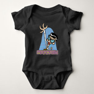 Mandark Character Name Graphic Baby Bodysuit
