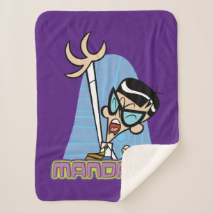 Mandark Character Name Graphic Sherpa Blanket