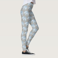 Mandela Blue Elephant on Grey Yoga