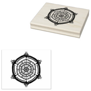 Mandela Designs Rubber Stamp