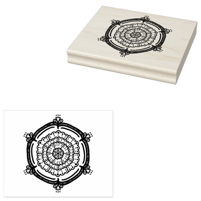 Mandela Designs Rubber Stamp (Stamped)
