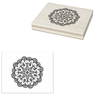 Mandela Designs Rubber Stamp