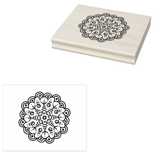 Mandela Designs Rubber Stamp (Stamped)