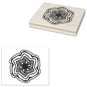 Mandela Designs Rubber Stamp