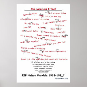 Mandela Effects Poster