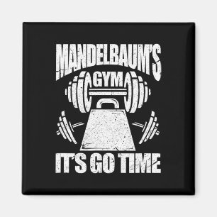 Mandelbaum's Gym Funny Bodybuilding Gym Workout Gi Magnet