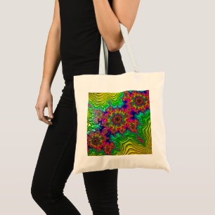 Mandelbrot Colour Explosion Budget Tote Bag