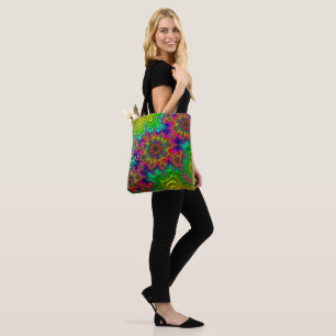 Mandelbrot Colour Explosion Tote Bag
