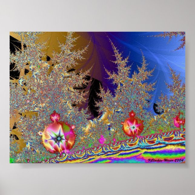 Mandelbrot Forest Poster (Front)