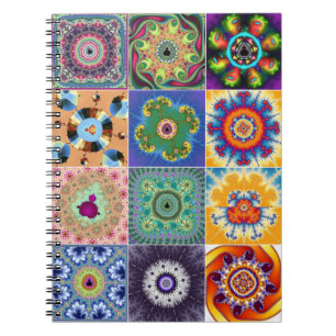 Mandelbrot Fractal Collage Notebook