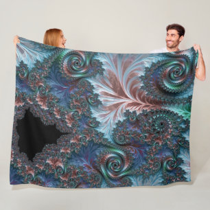 Mandelbrot Fractal Fleece Blanket