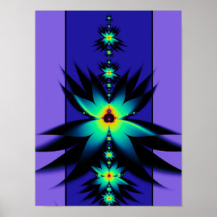 Mandelbrot Fractal Flowers Poster