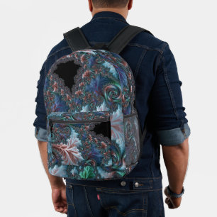 Mandelbrot Fractal Printed Backpack