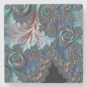 Mandelbrot Fractal Stone Coaster