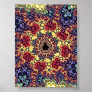 Mandelbrot Fractal Universe Psychedelic Tapestry A Poster