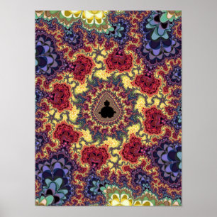 Mandelbrot Fractal Universe Psychedelic Tapestry A Poster