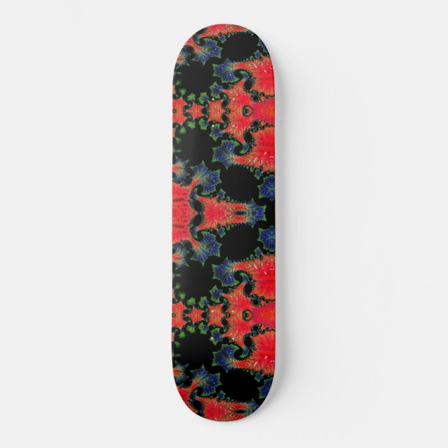 Mandelbrot Garden Skateboard (Front)
