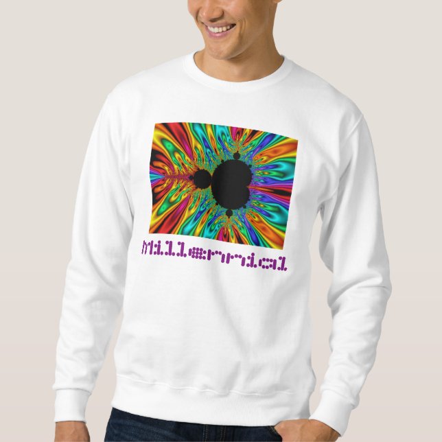 Mandelbrot Set Graphic Sweatshirt (Front)