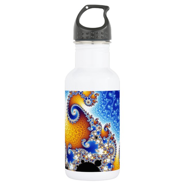 Mandelbrot Set Satellite Double Spiral Fractal 532 Ml Water Bottle (Front)