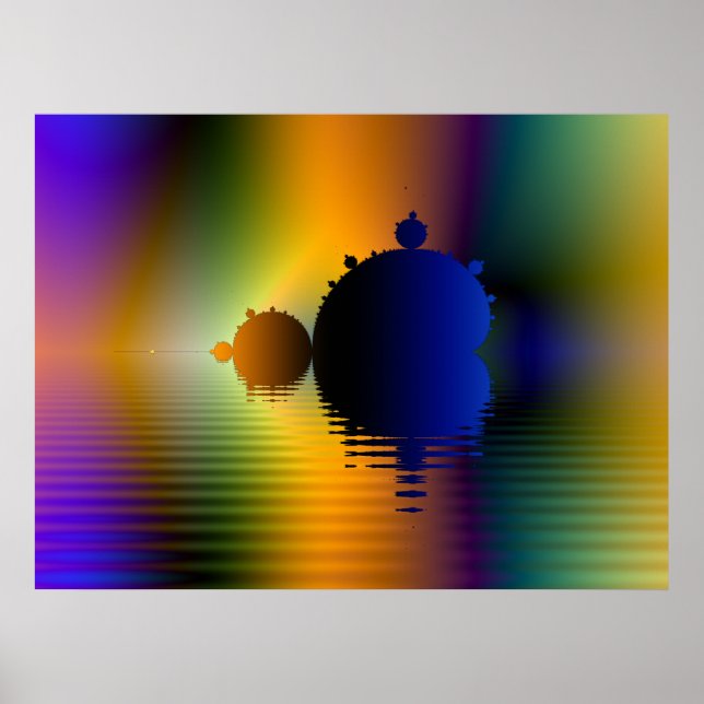 Mandelbrot Voyage Fractal Poster (Front)