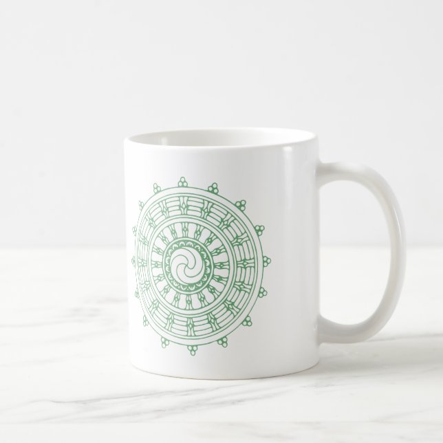 mandella green coffee mug (Right)