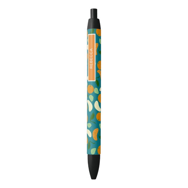 Manderin Citrus Black Ink Pen (Front Vertical)