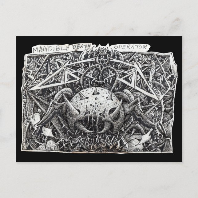 Mandible Death Operator, by Brian Benson Postcard (Front)