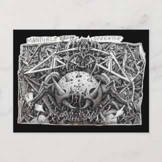 Mandible Death Operator, by Brian Benson Postcard